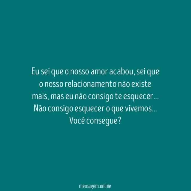 Não consigo te esquecer