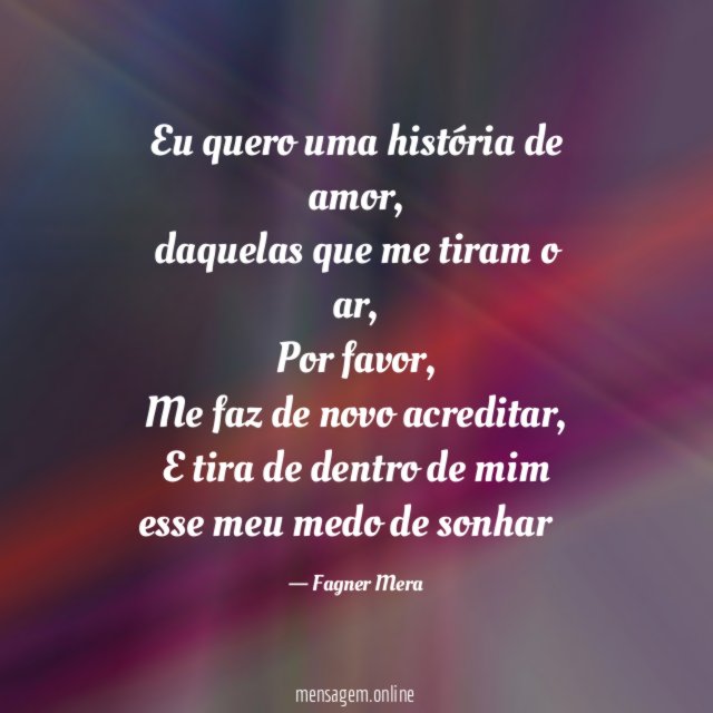 Eu quero uma história de amor