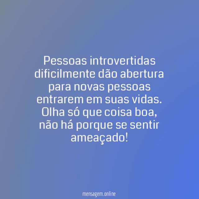 Ciúmes? Para quê?
