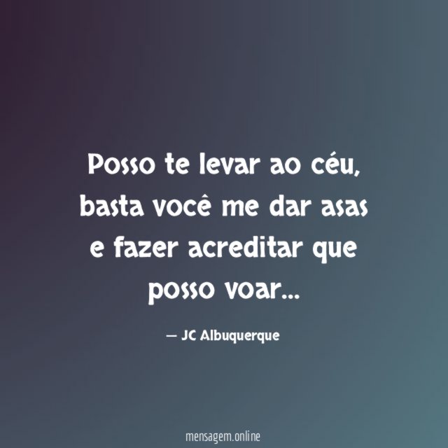 Posso te levar ao céu