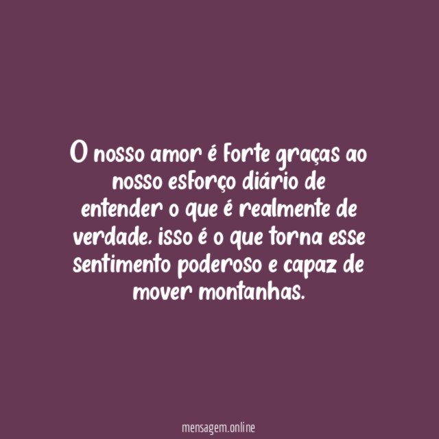 Nosso forte amor