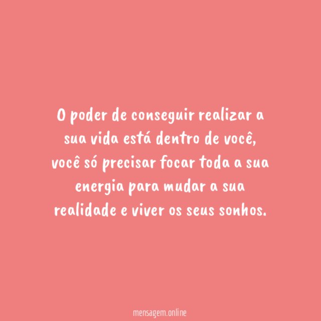O poder está dentro de você