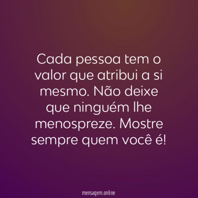 O valor de cada um