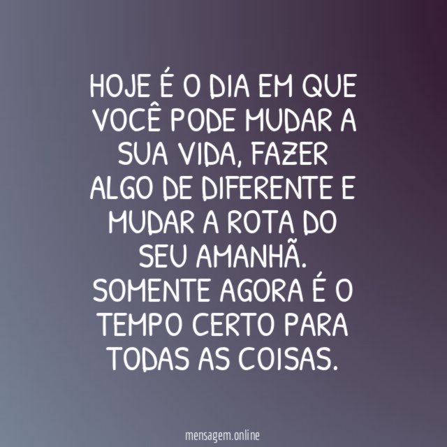 Mude a sua rota hoje
