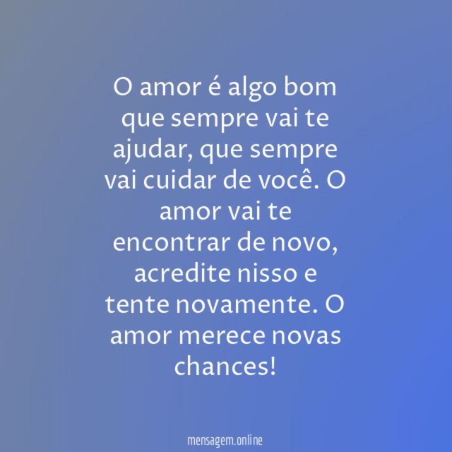 Acredite que tudo dará certo