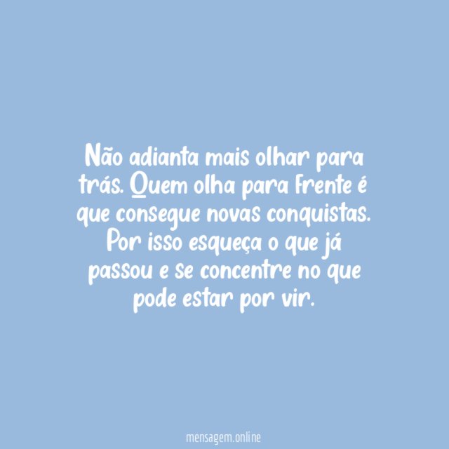 Olhar para frente