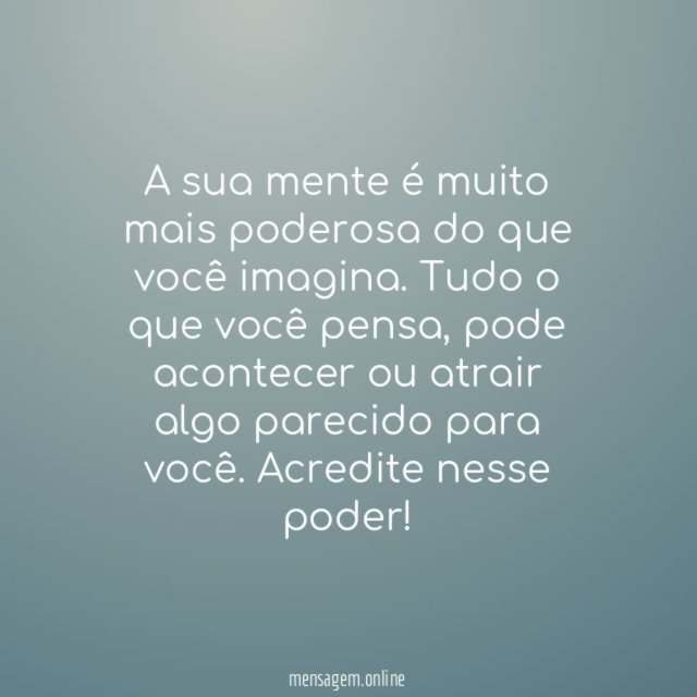 O poder da mente