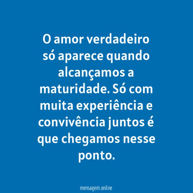Maturidade