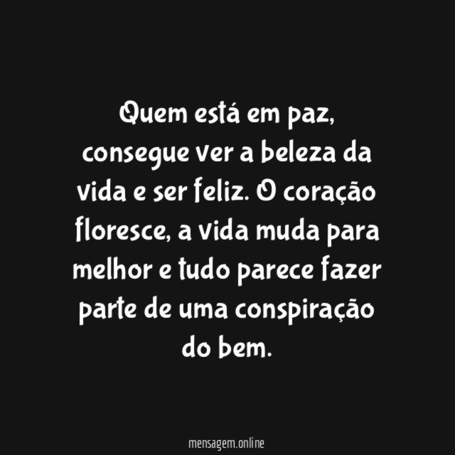Uma conspiração do bem