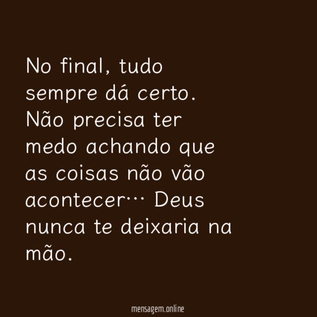Sempre dá certo