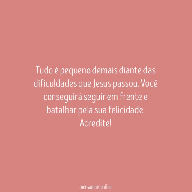 Seguir em frente