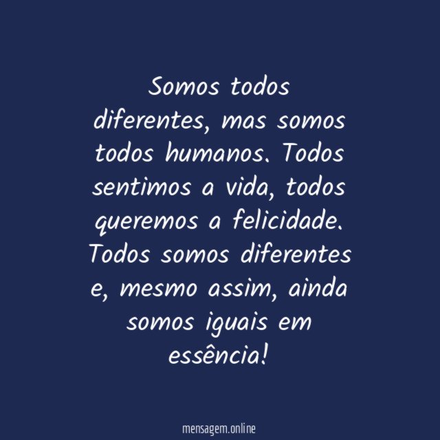 Somos todos diferentes