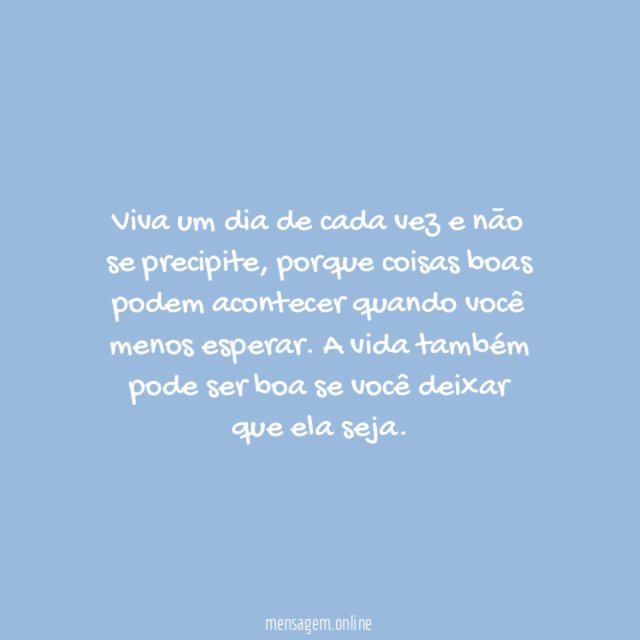 Um dia de cada vez