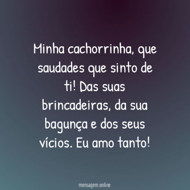 Sua bagunça faz falta