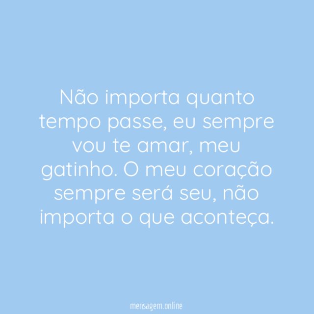 Eu sempre vou te amar