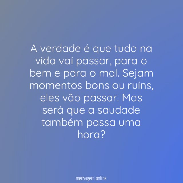 Tudo passa