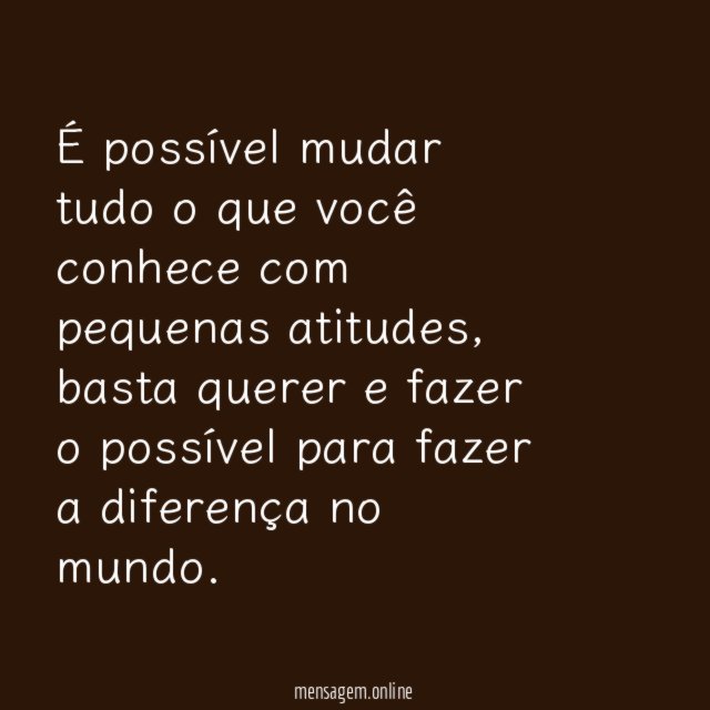 É possível