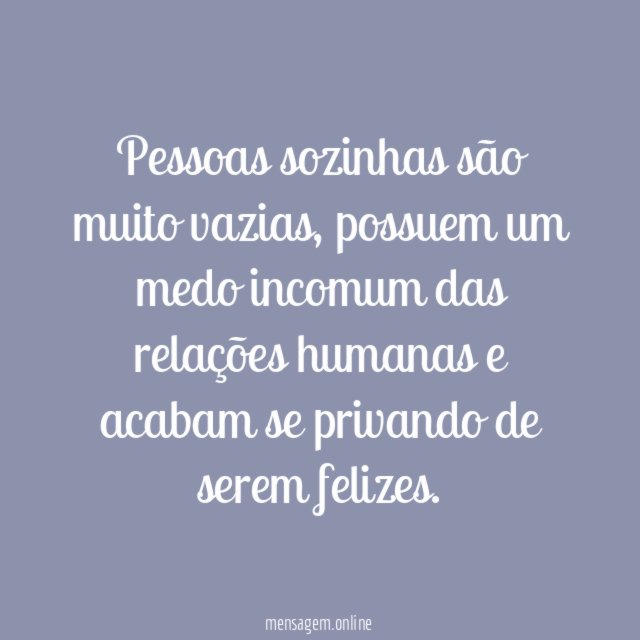 Um medo incomum das relações humanas