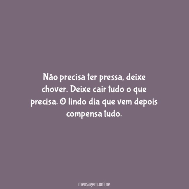 Sem pressa