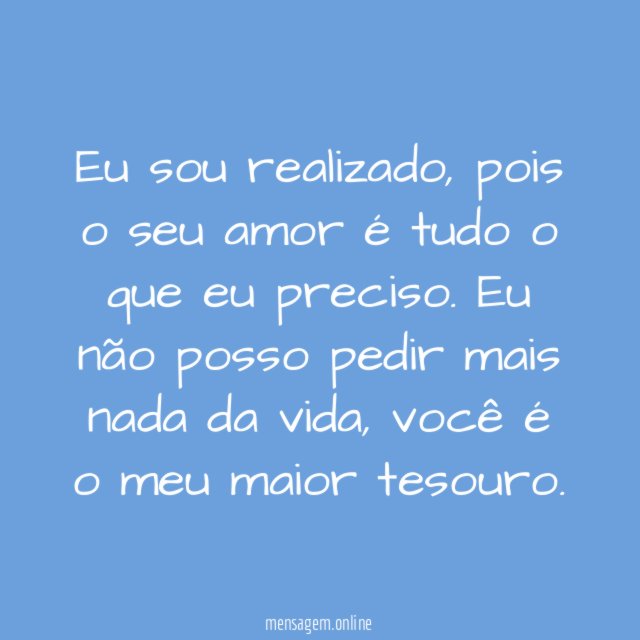 Sou realizado