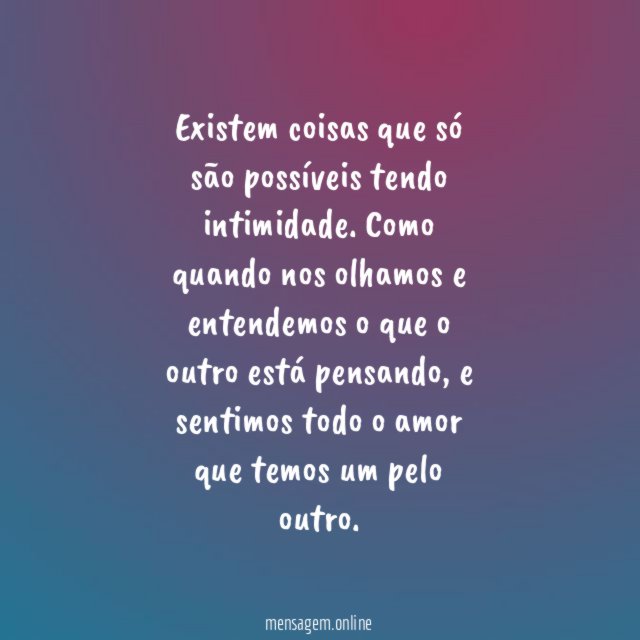 Intimidade