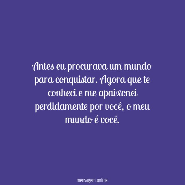 Você é o meu mundo