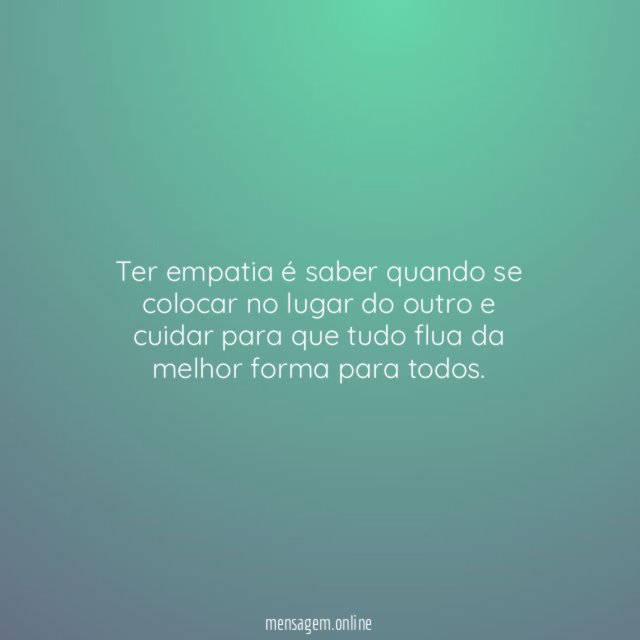 Ter empatia