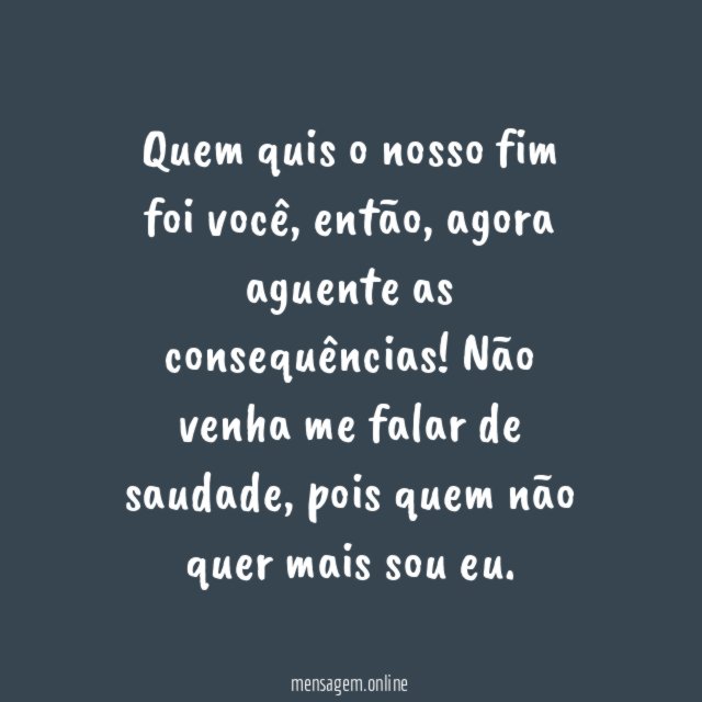 Aceite as consequências