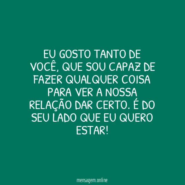 Nossa relação