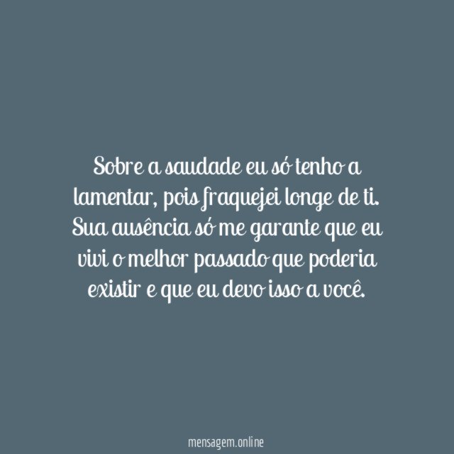 O melhor passado que existe
