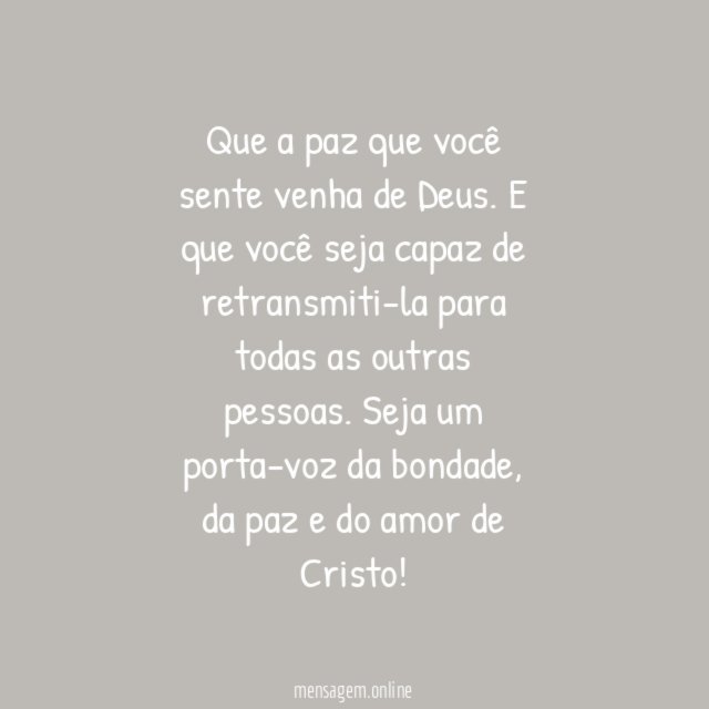 Multiplique a paz!