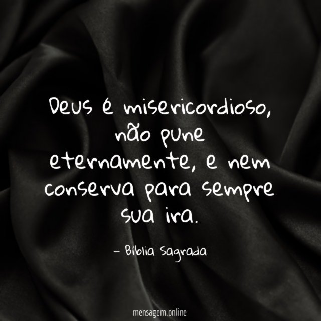Deus é misericordioso