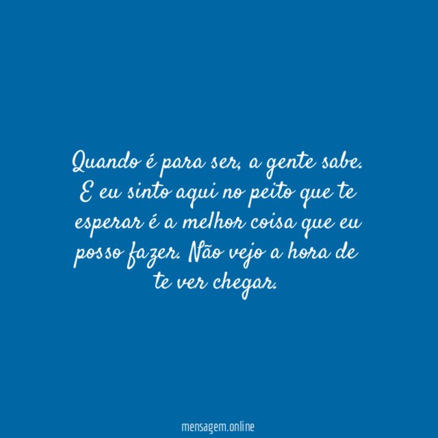 A gente sabe