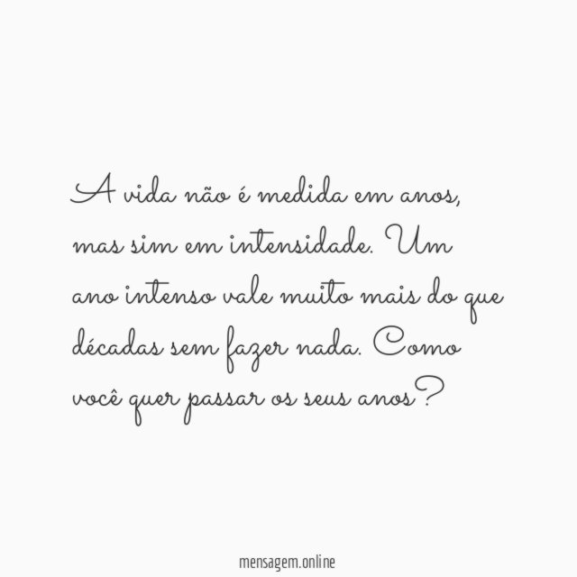 Vida intensa