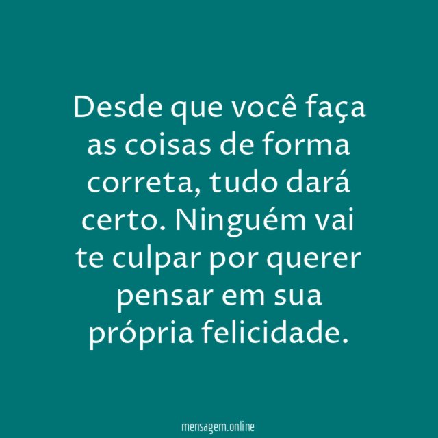 Vai dar tudo certo