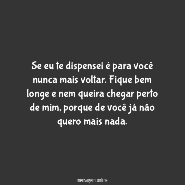 Nunca mais voltar