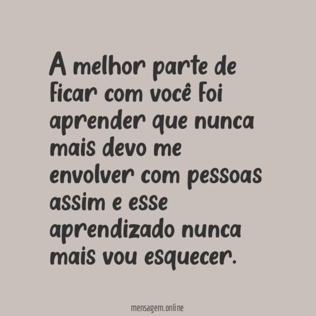 Nunca mais