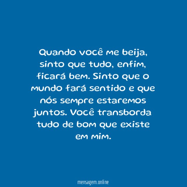 Você me transborda