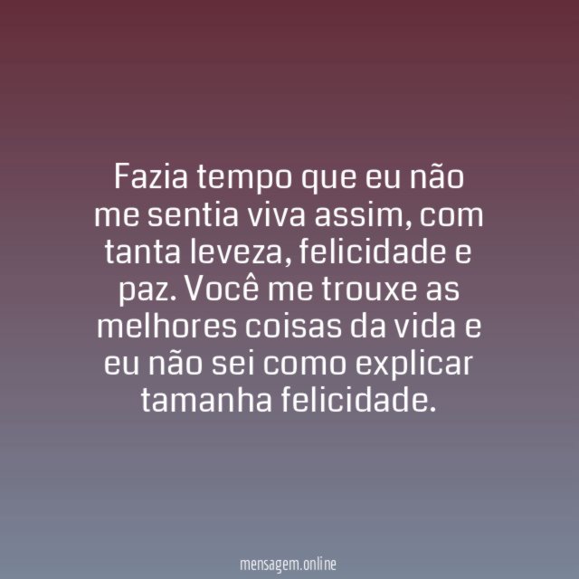 Felicidade e paz