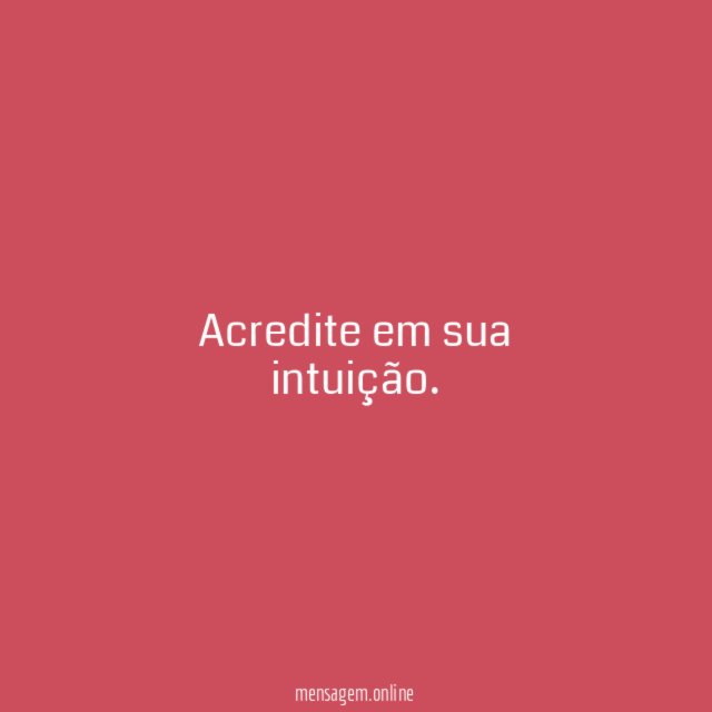 Confie em si mesmo