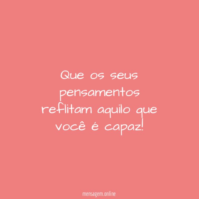 O poder dos pensamentos