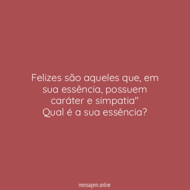 O que importa é o interior