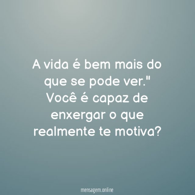 Enxergar além