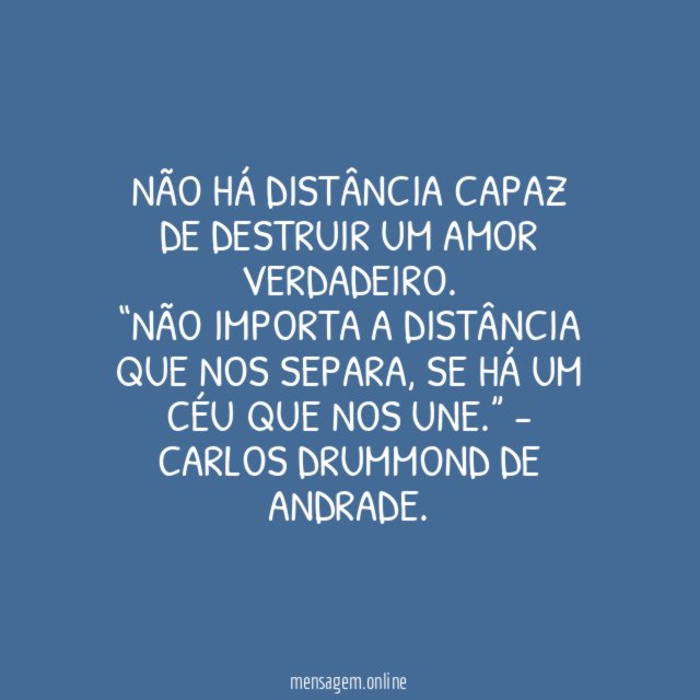 Não tenha medo de amar