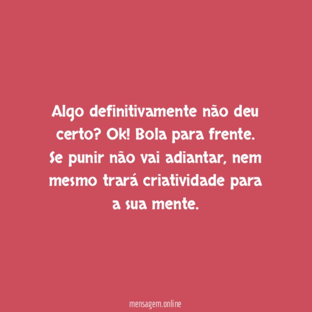 16. Não se puna