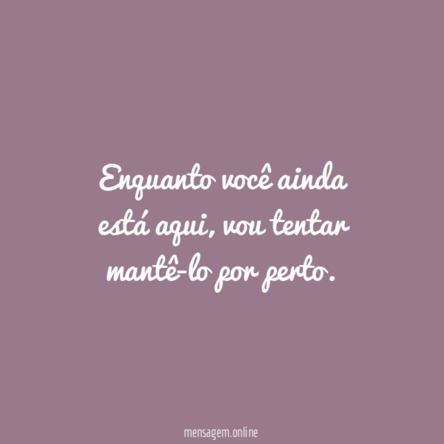 Te quero para sempre!