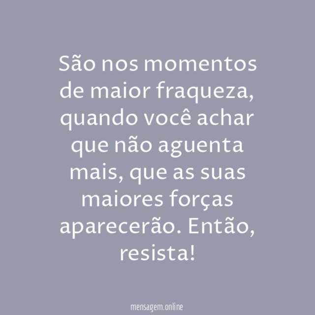 Momentos de fraqueza
