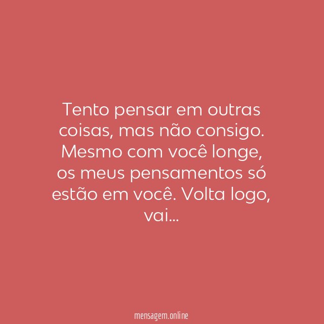 Penso em você