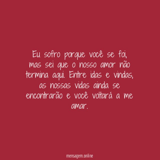 Idas e vindas