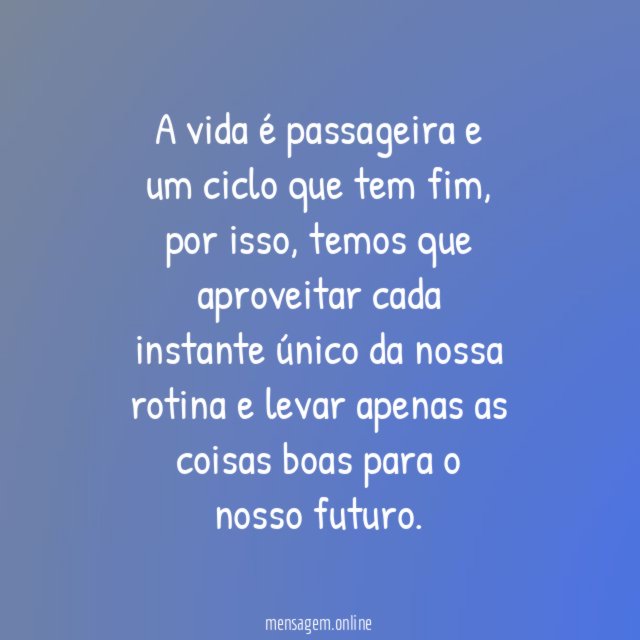 Ciclo da vida